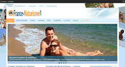 Desktop Screenshot of france-naturisme.com