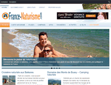 Tablet Screenshot of france-naturisme.com